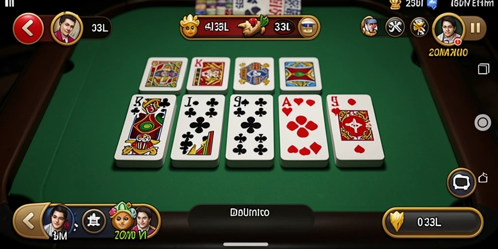 Tampilan gameplay Domino yang menarik dan interaktif.
