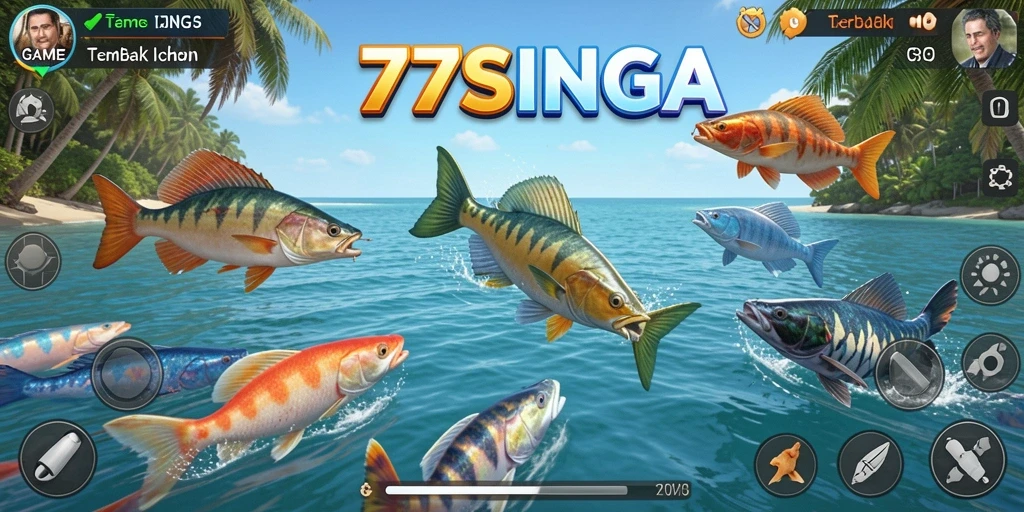 Gameplay seru Tembak Ikan di 77SINGA yang penuh aksi.