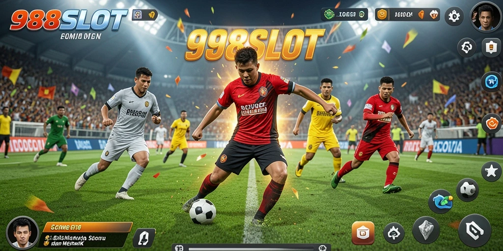 Tampilan gameplay seru dalam 988SLOT dengan aksi olahraga intens.