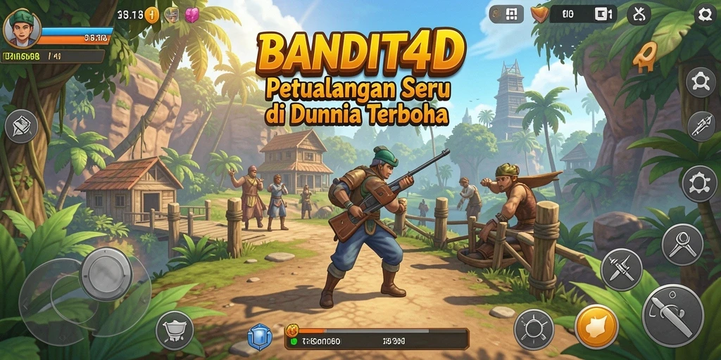 Screenshot gameplay BANDIT4D yang menggambarkan petualangan mendebarkan.