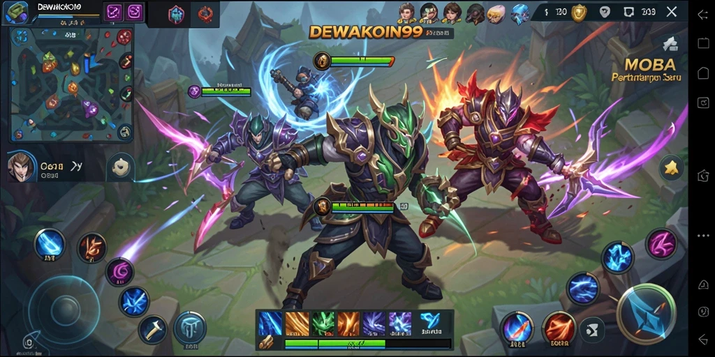 Tampilan gameplay seru dalam DEWAKOIN99 yang menampilkan aksi seru.
