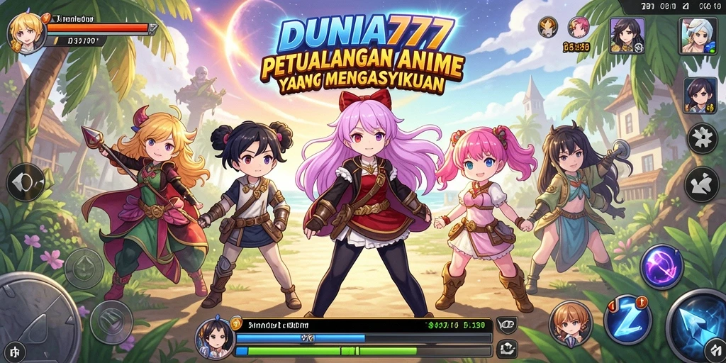 Tangkapan layar menunjukkan aksi seru dalam game DUNIA777.