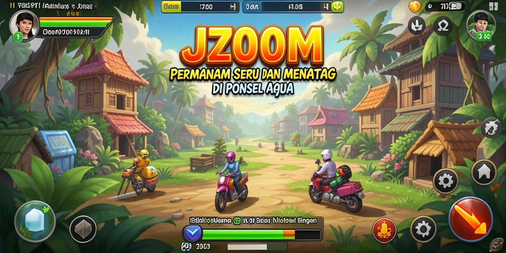 Tampilan utama gameplay J200M yang penuh aksi dan keseruan.