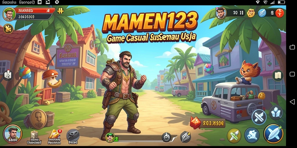 Tampilan gameplay MAMEN123 yang mengasyikkan dan penuh warna.