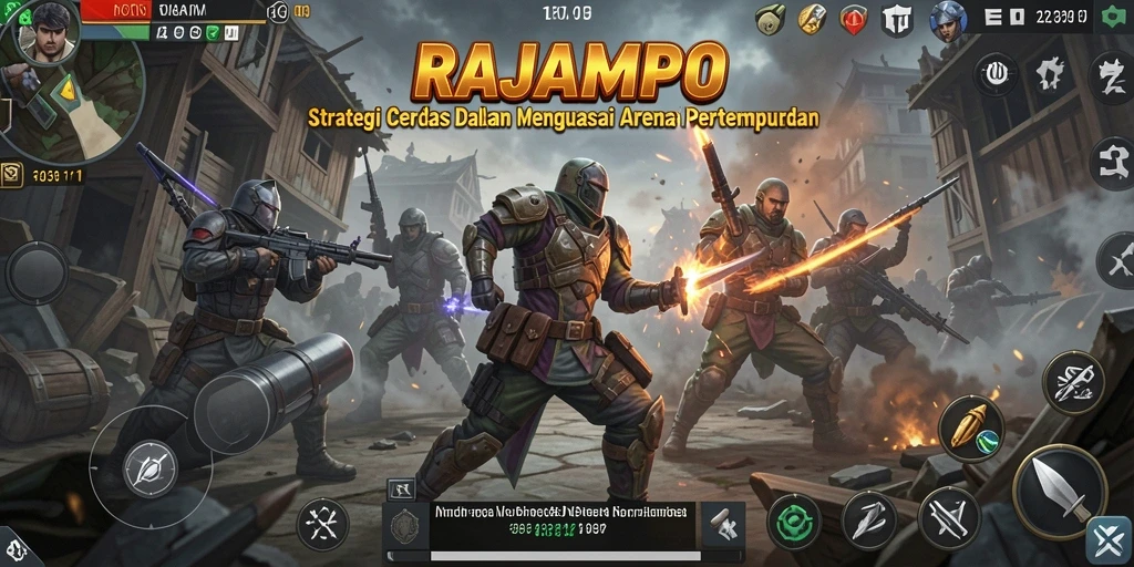 Tampilan gameplay RAJAMPO yang mendebarkan dan strategis.